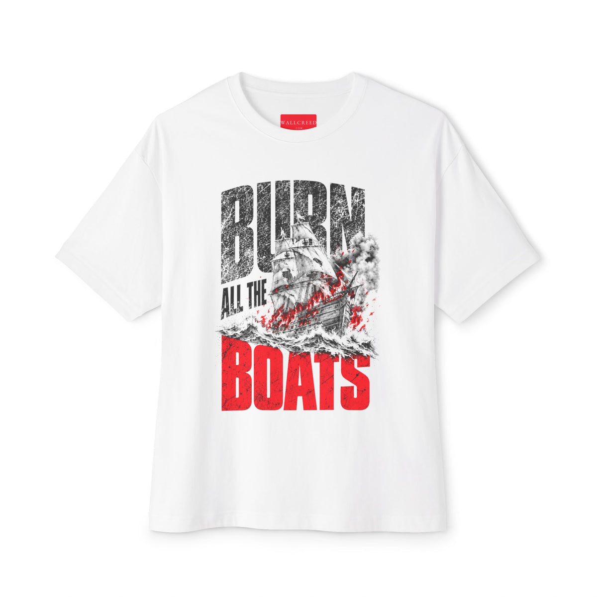 Burn All the Boats | Heavyweight Tee (Front + Back)