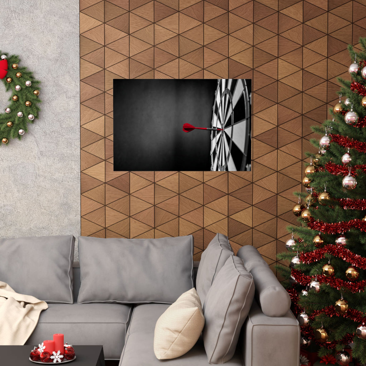 Dead Center - Mens Office Art | Matte Poster (Landscape)