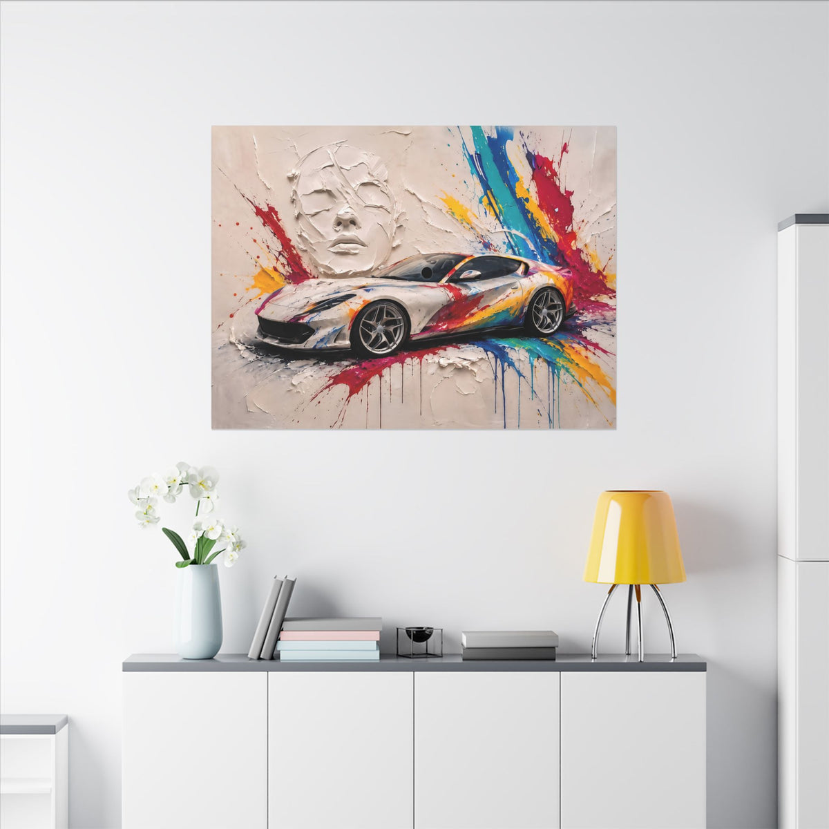 Full Throttle Wide - Supercar Splash Art Landscape | Canvas