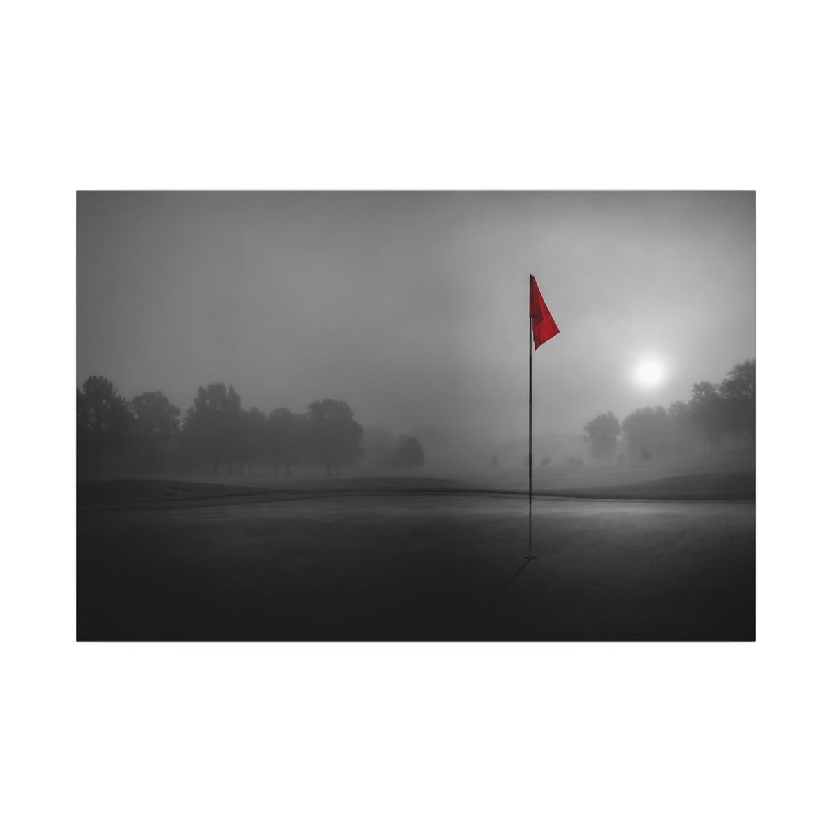 Flag on the Green - Wall Art For Executive Offices | Canvas (Landscape)