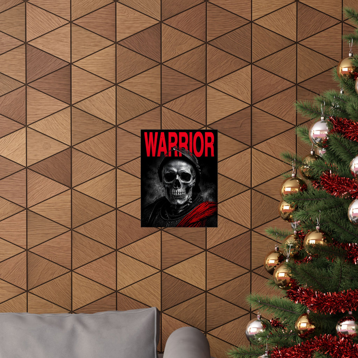 Warrior - Skull Painting | Matte Poster