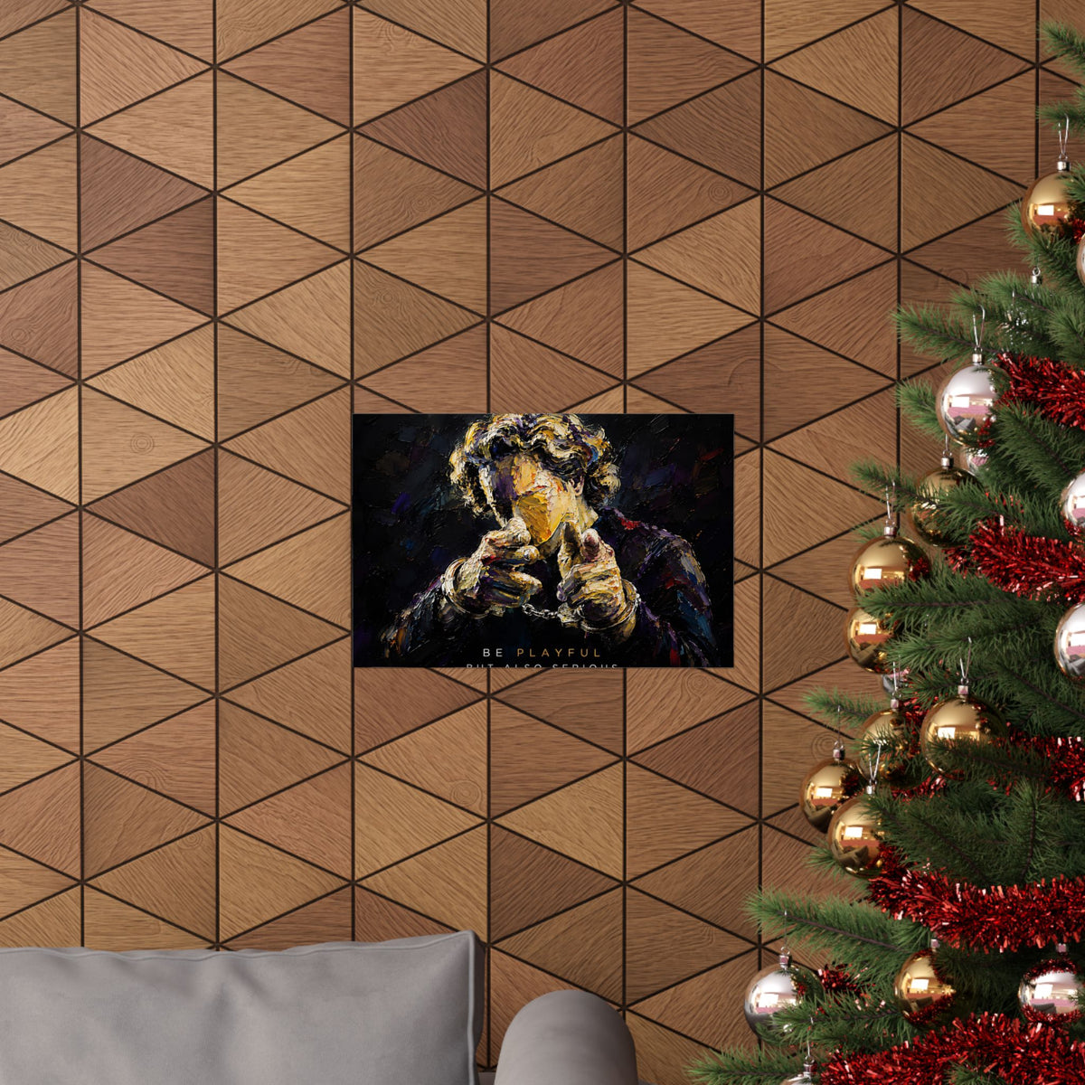 Be Playful But Also Serious - Office Wall Art | Matte Poster (Landscape)