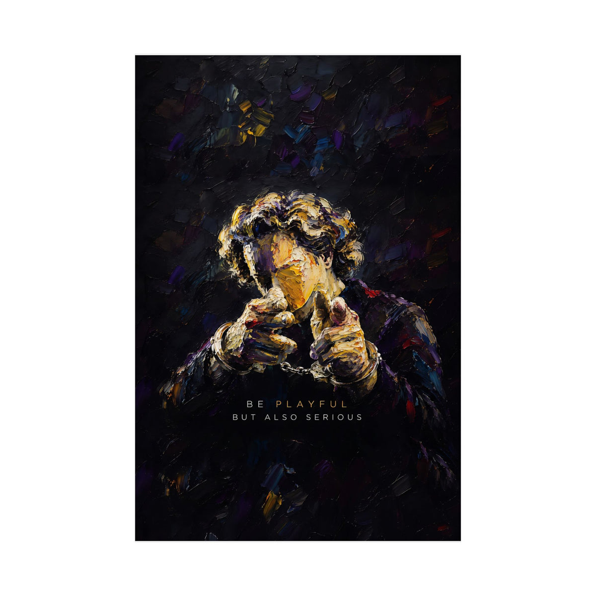Be Playful But Also Serious - Office Wall Art | Matte Poster