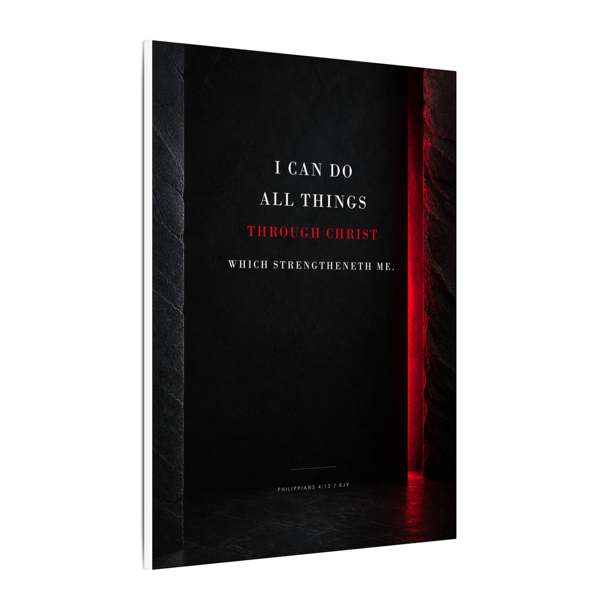 All Things Through Christ - Philippians 4:13 Scripture Wall Art | Canvas