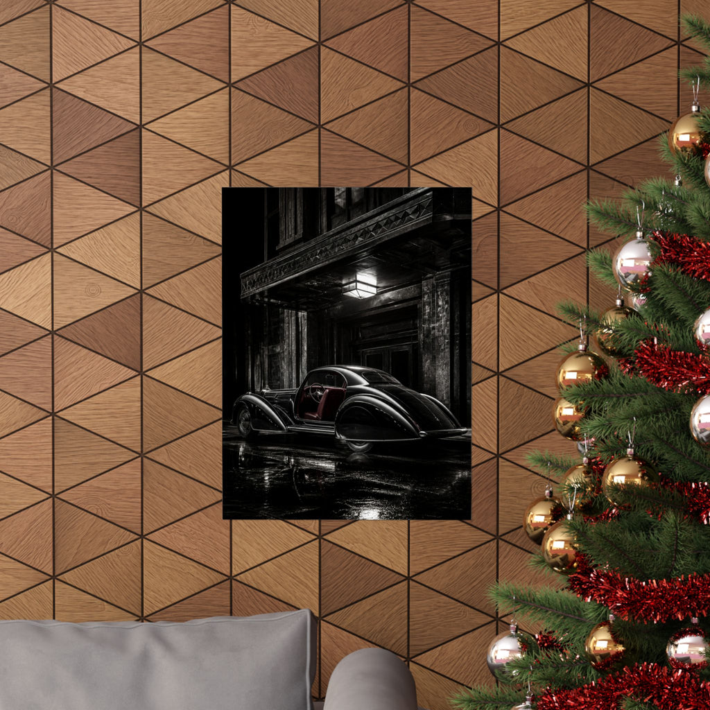 Art Deco Coupe - Art Deco Car Wall Art | Matte Poster