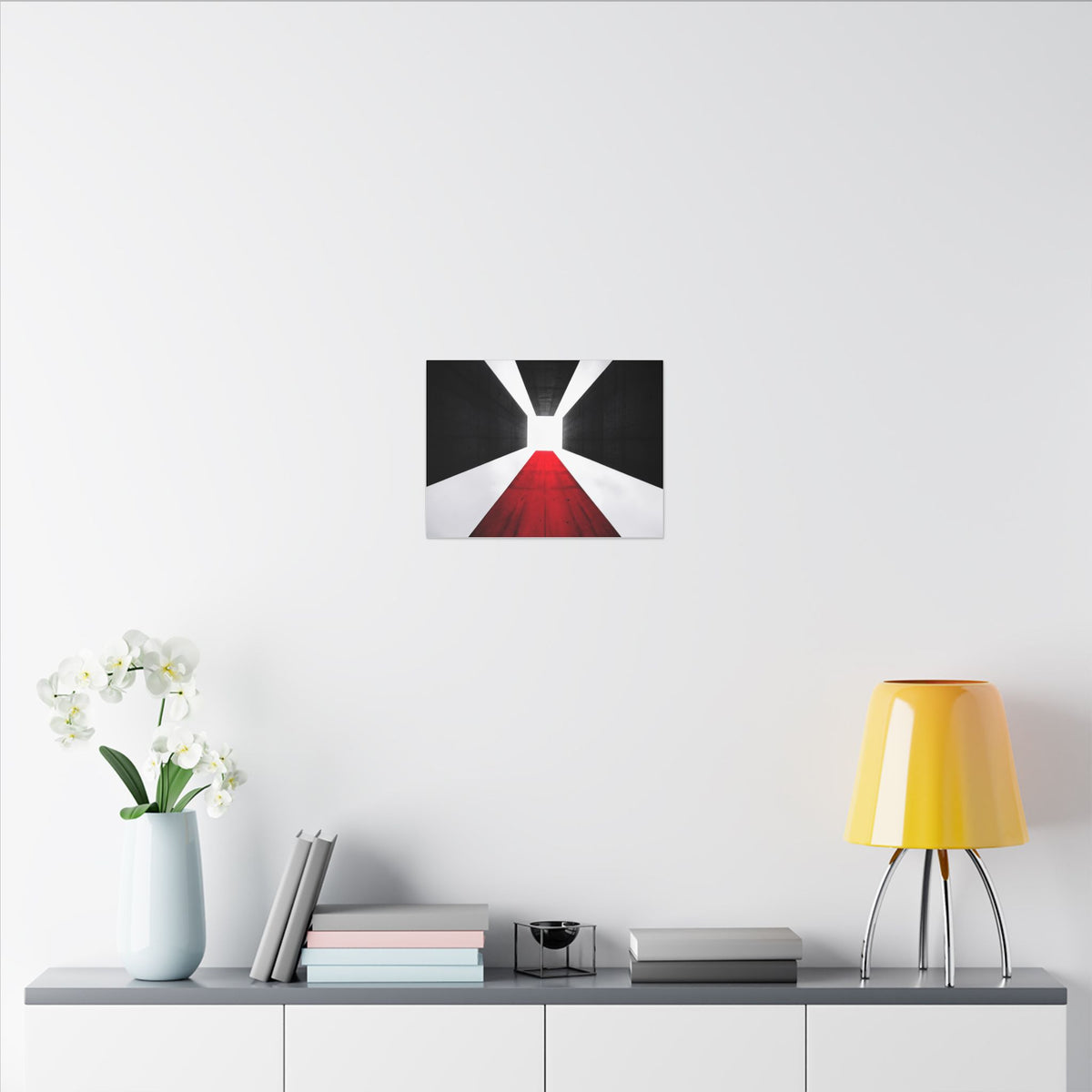 The Red Facade - Red Wall Decor | Canvas (Landscape)