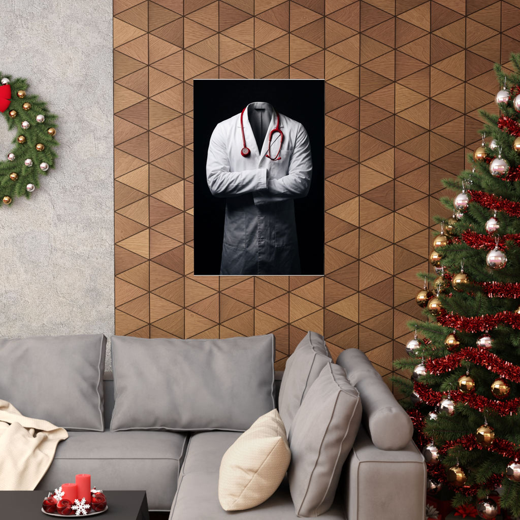 The White Coat - Doctor's Office Wall Art | Matte Poster