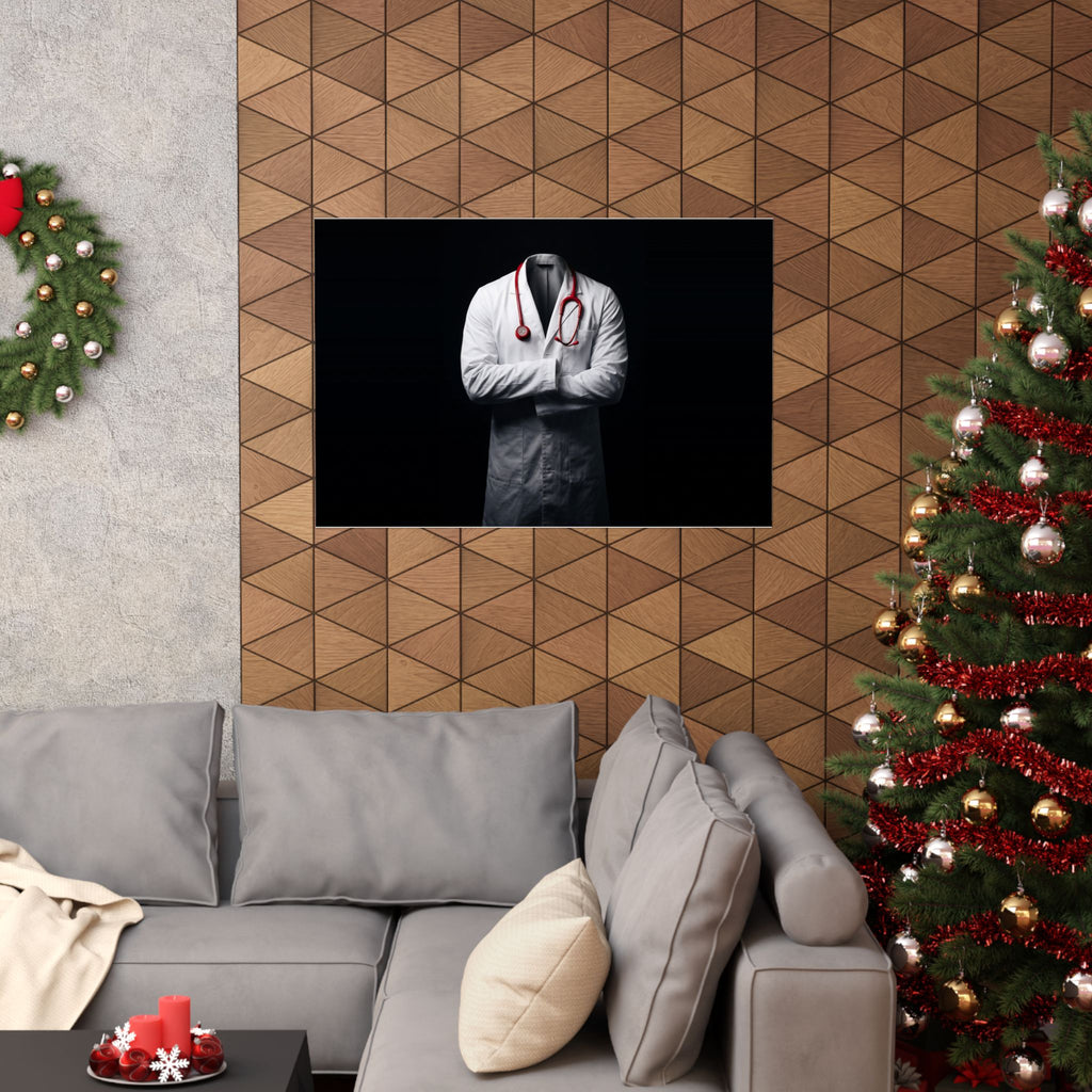 The White Coat - Doctor's Office Wall Art | Matte Poster (Landscape)