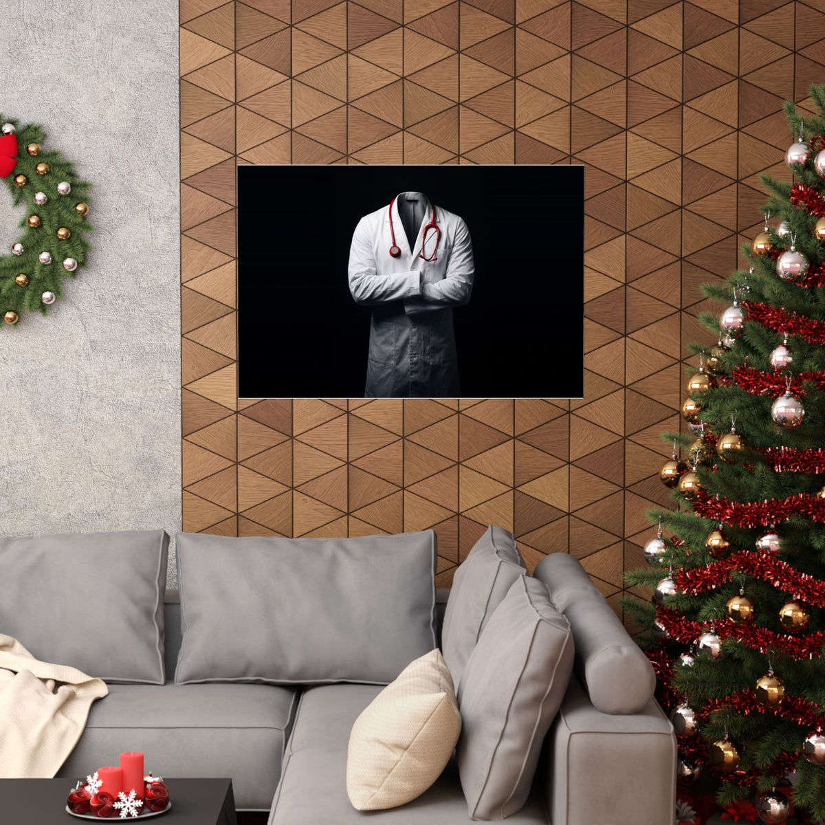 The White Coat - Doctor's Office Wall Art | Matte Poster (Landscape)