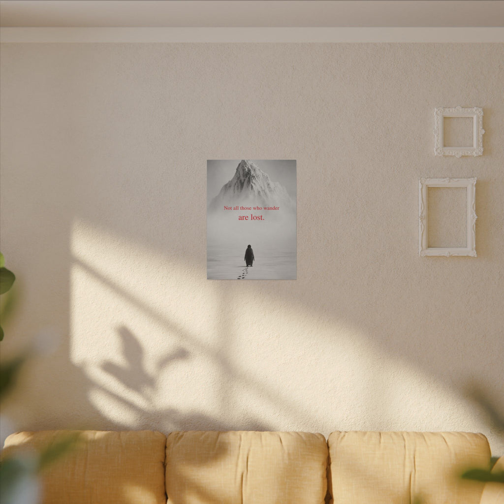 Not All Those Who Wander - Mountain Wall Art | Canvas