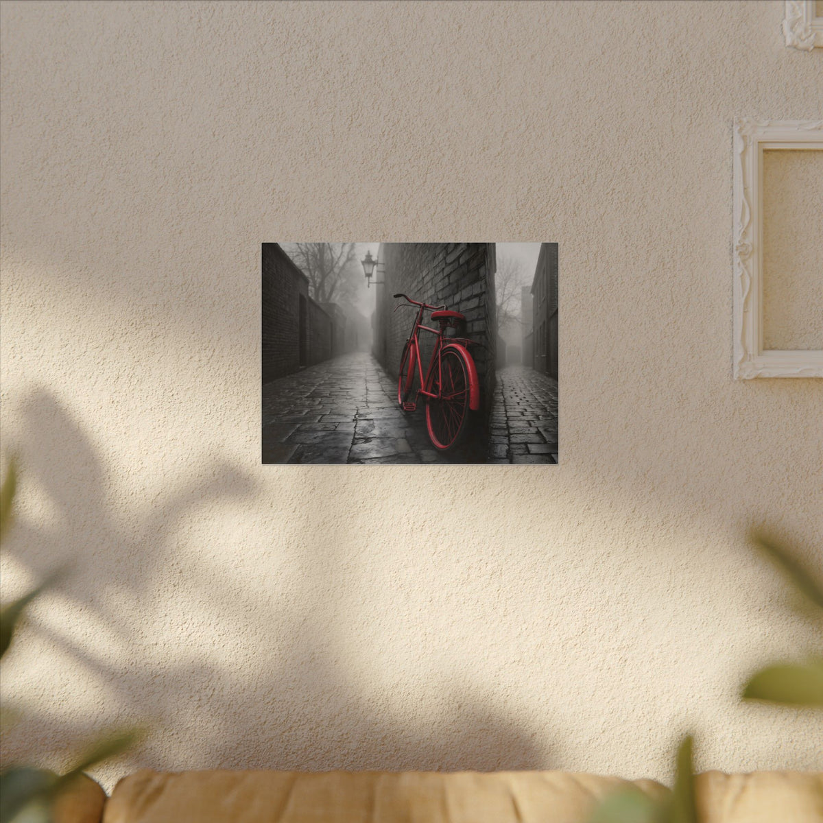 The Red Bicycle - Unique Office Wall Decor | Canvas (Landscape)