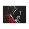 Praying Jesus - Christian Wall Art | Canvas (Landscape)