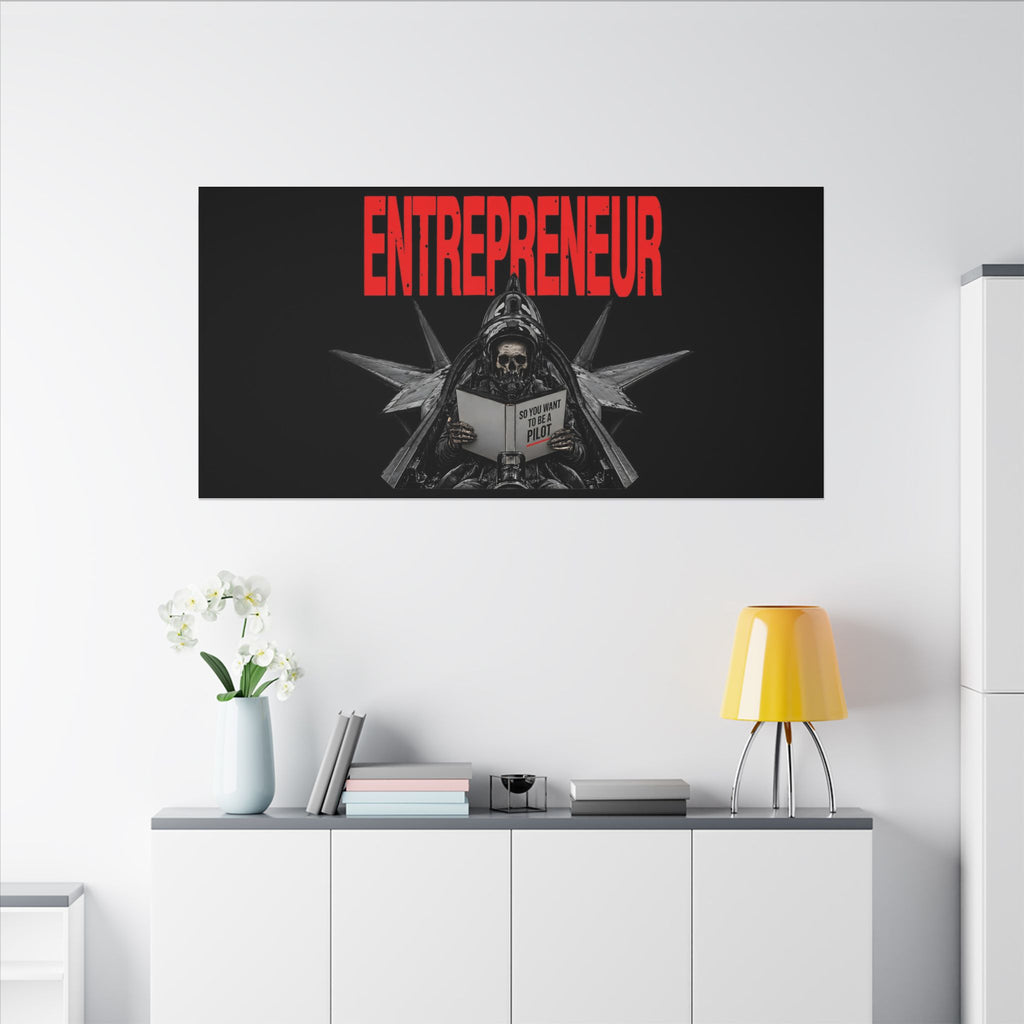 Entrepreneur - Skeleton Wall Art | Canvas (Panoramic)