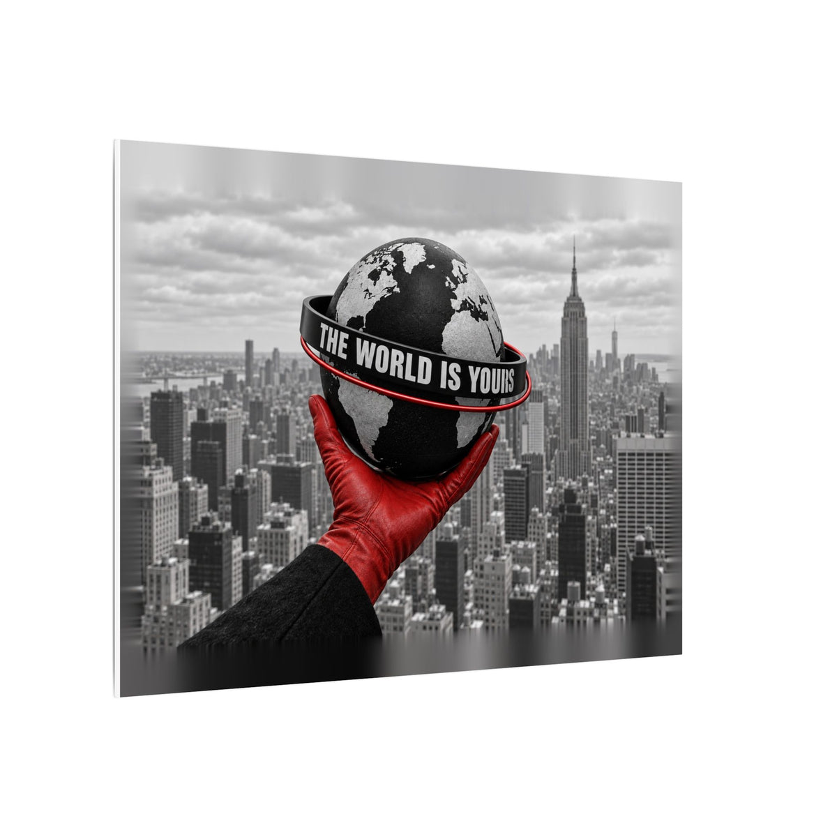 The World Is Yours - Money Wall Art | Canvas (Landscape)