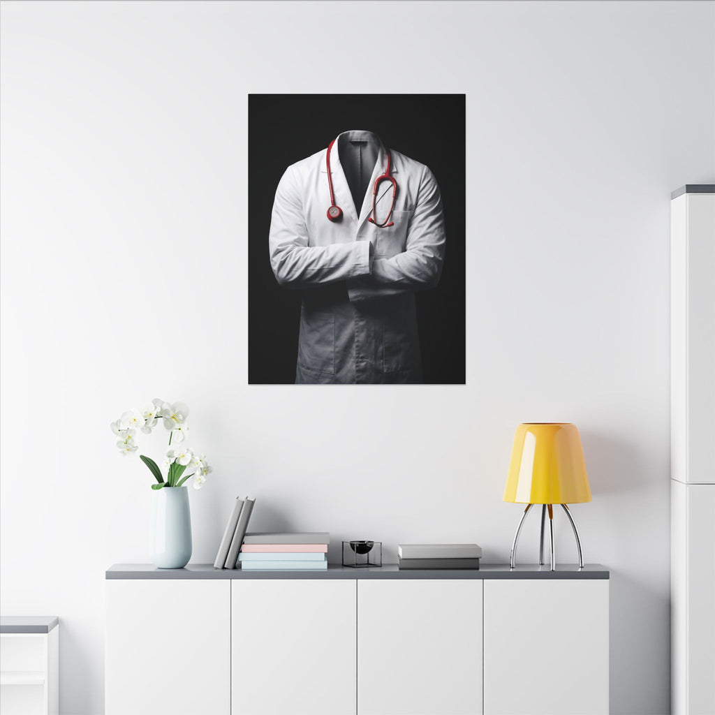 The White Coat - Doctor's Office Wall Art | Canvas