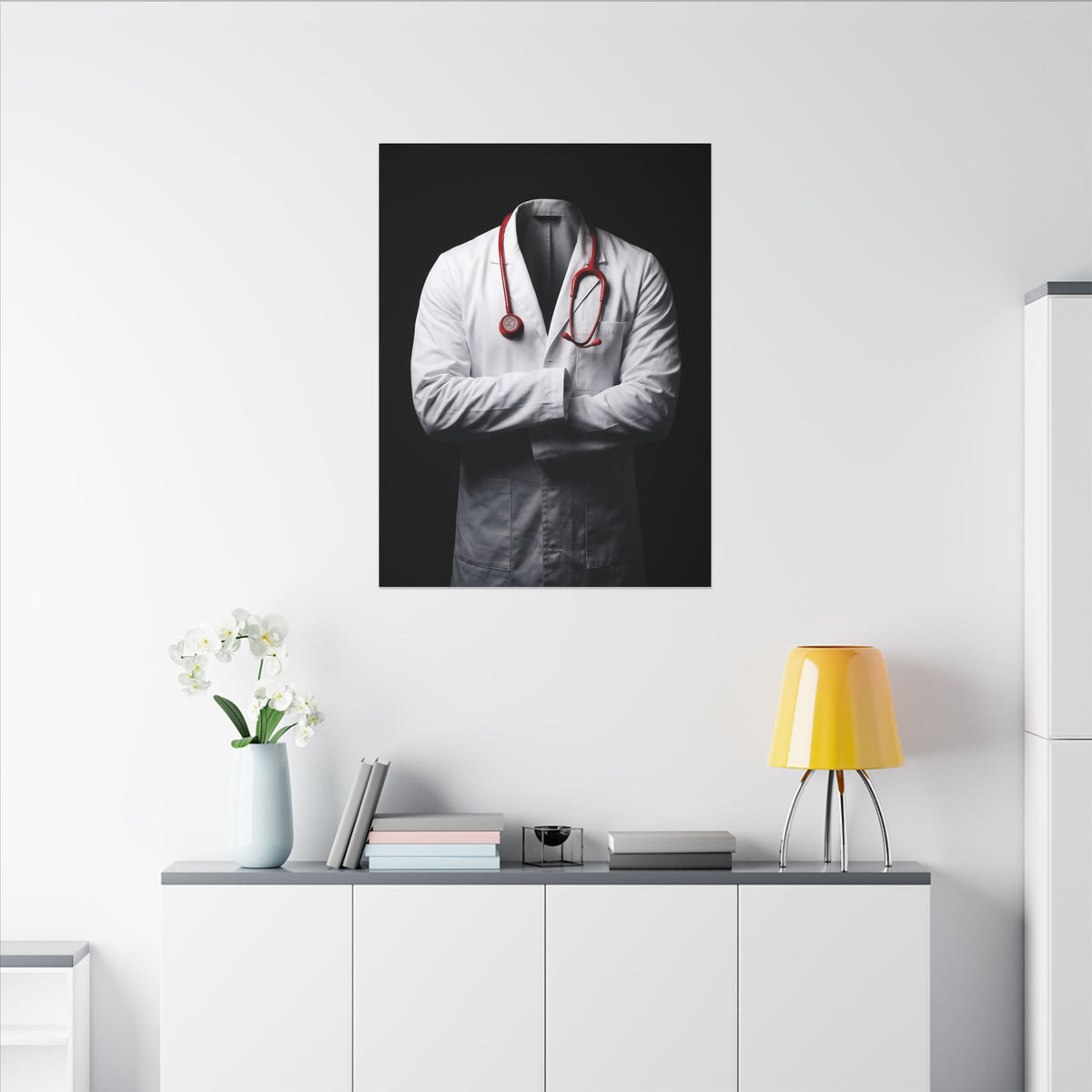 The White Coat - Doctor's Office Wall Art | Canvas