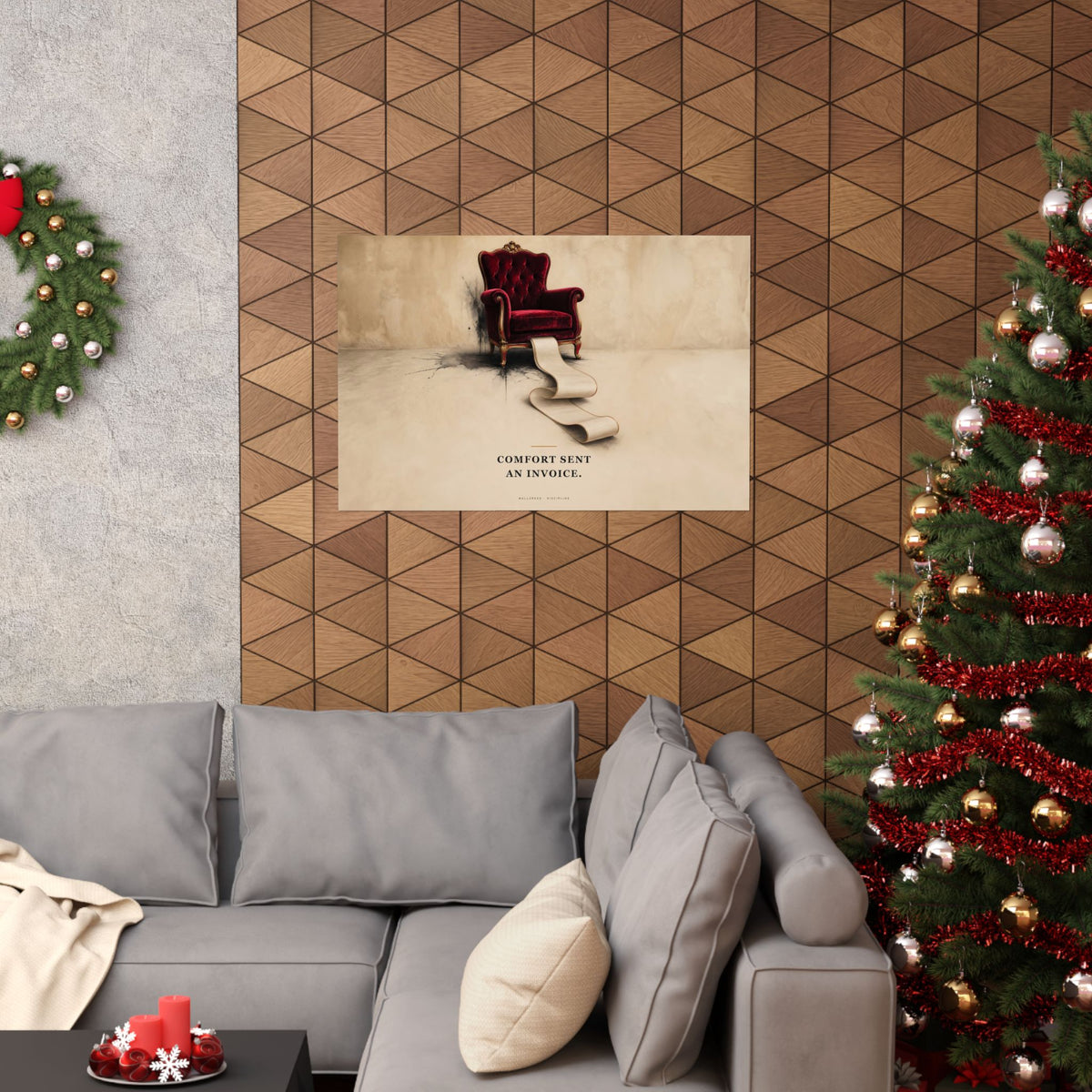 Comfort Sent an Invoice - Funny Wall Art | Matte Poster (Landscape)