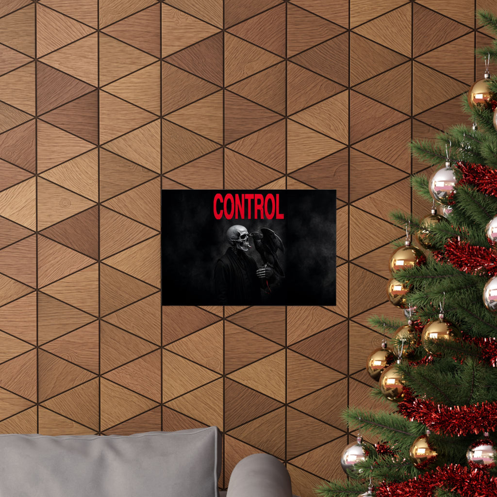 Control - Gothic Raven Artwork | Matte Poster (Landscape)