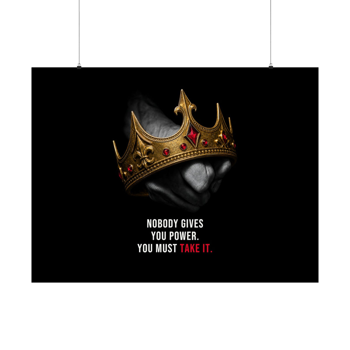 Take the Crown - King Wall Art | Matte Poster (Landscape)