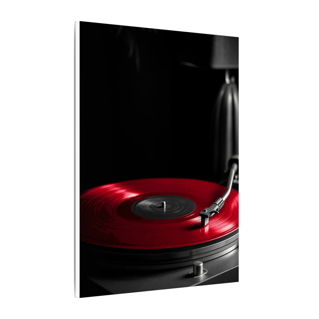Red Vinyl - Mens Office Wall Art | Canvas