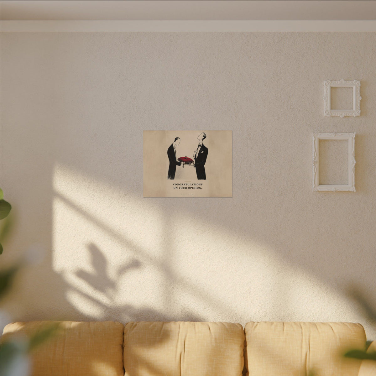 Congratulations on Your Opinion - Funny Wall Art | Canvas (Landscape)