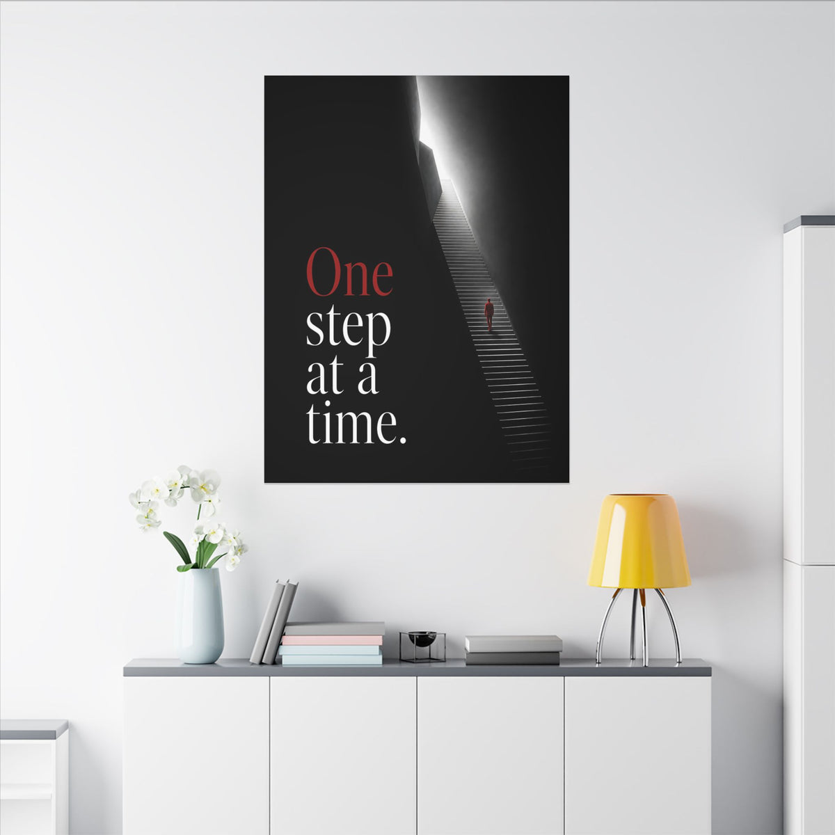 One Step at a Time - Office Wall Art | Canvas