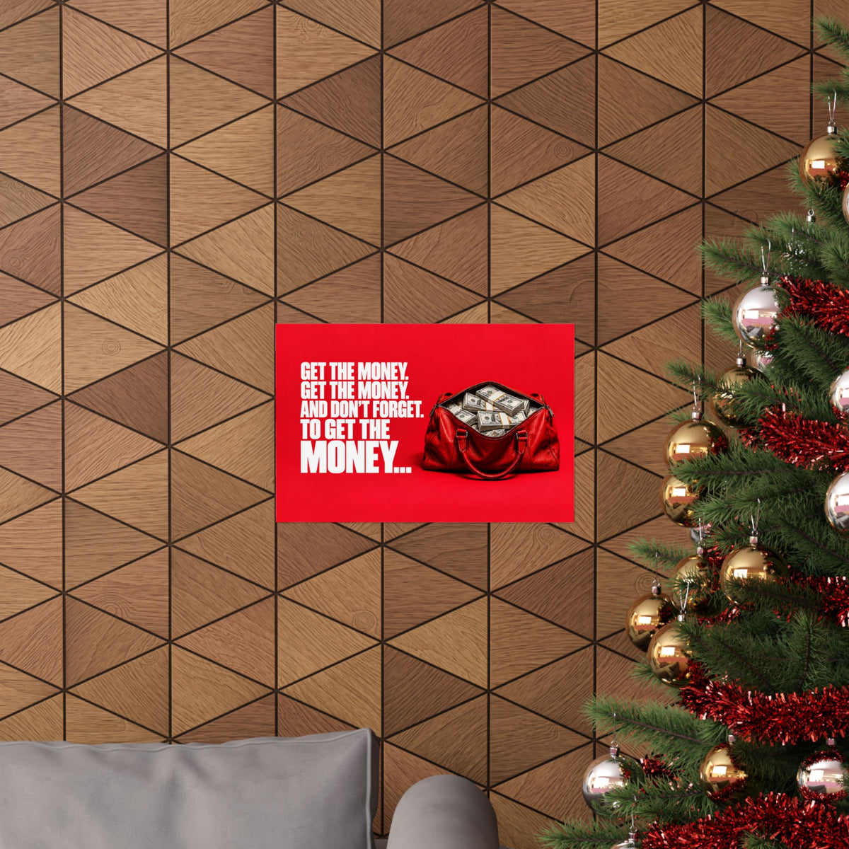 Get the Money - Money Wall Art | Matte Poster (Landscape)