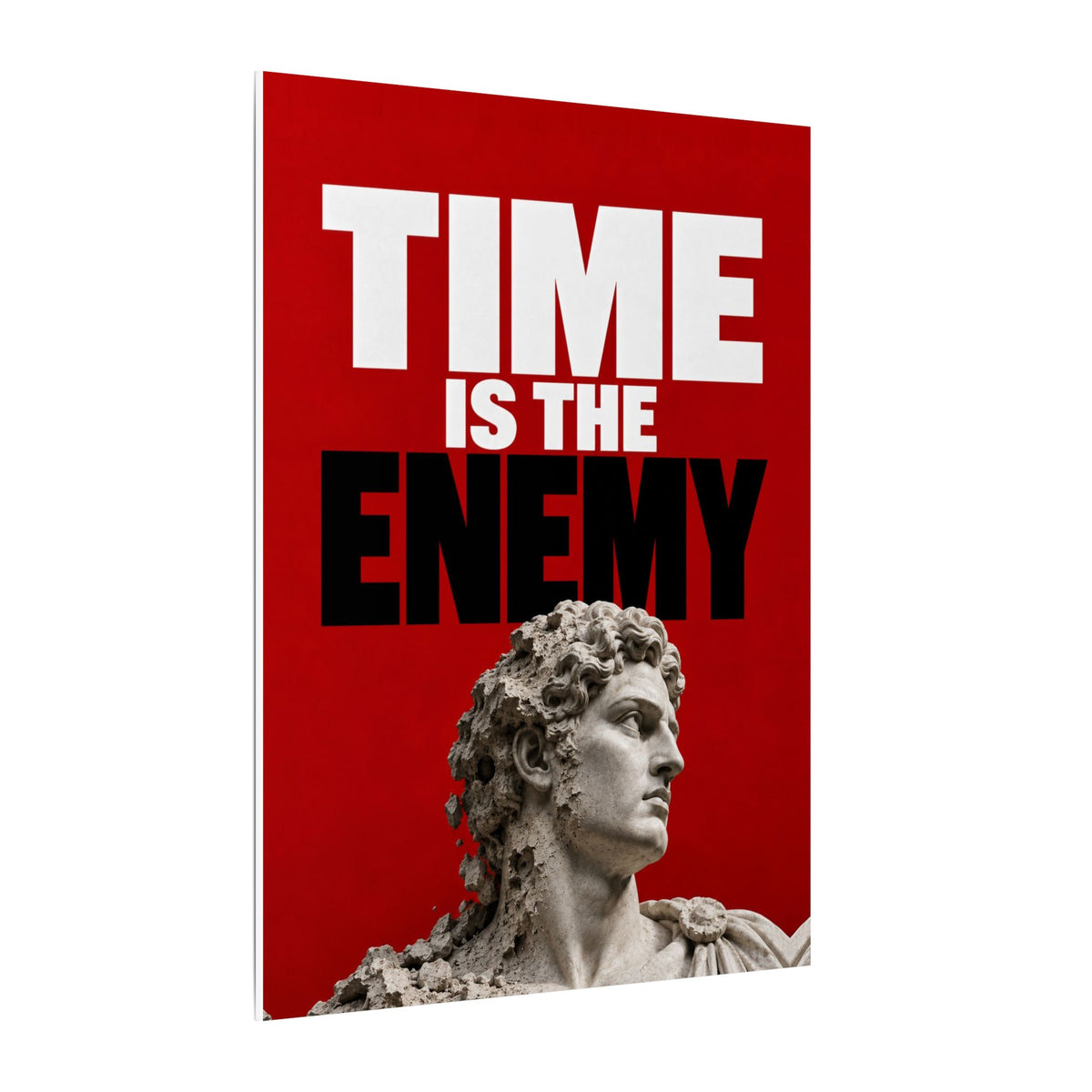 Time Is the Enemy - Motivational Wall Art | Canvas