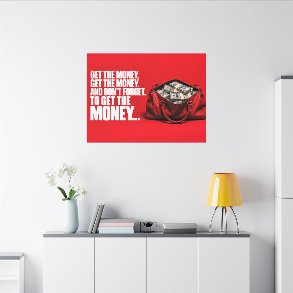 Get the Money - Money Wall Art | Canvas (Landscape)