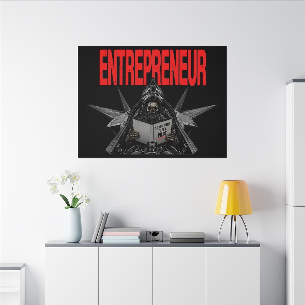 Entrepreneur - Skeleton Wall Art | Canvas (Landscape)