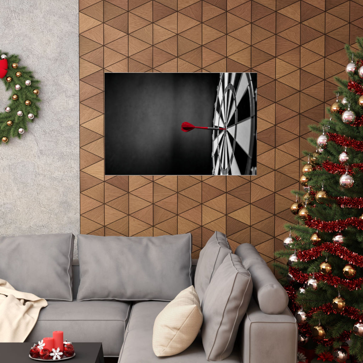 Dead Center - Mens Office Art | Matte Poster (Landscape)