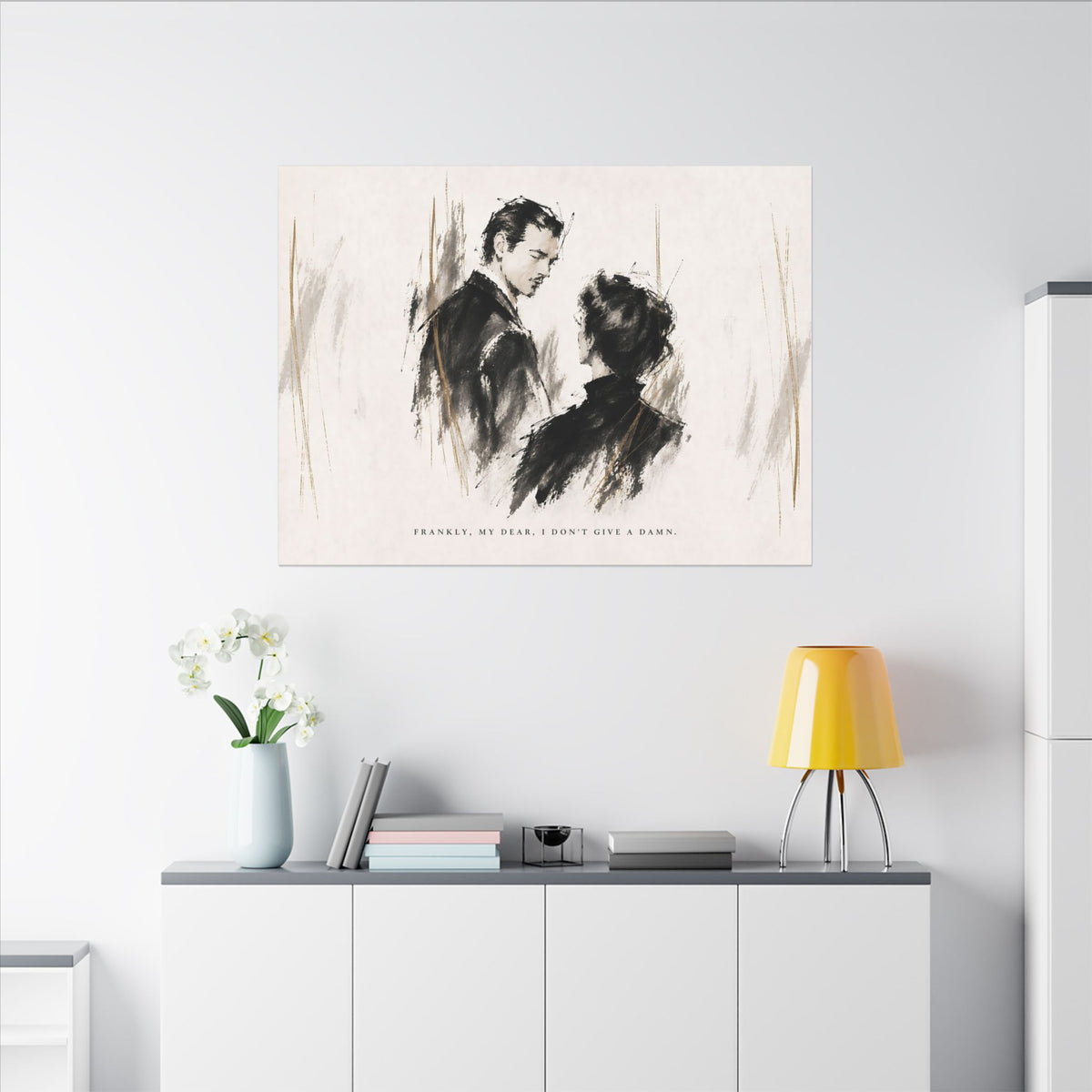 Frankly My Dear - Romantic Noir Wall Art | Canvas (Landscape)