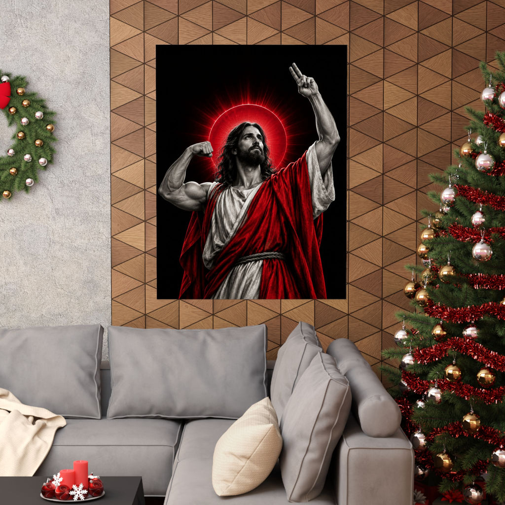 Faith and Iron - Gym Wall Art | Matte Poster