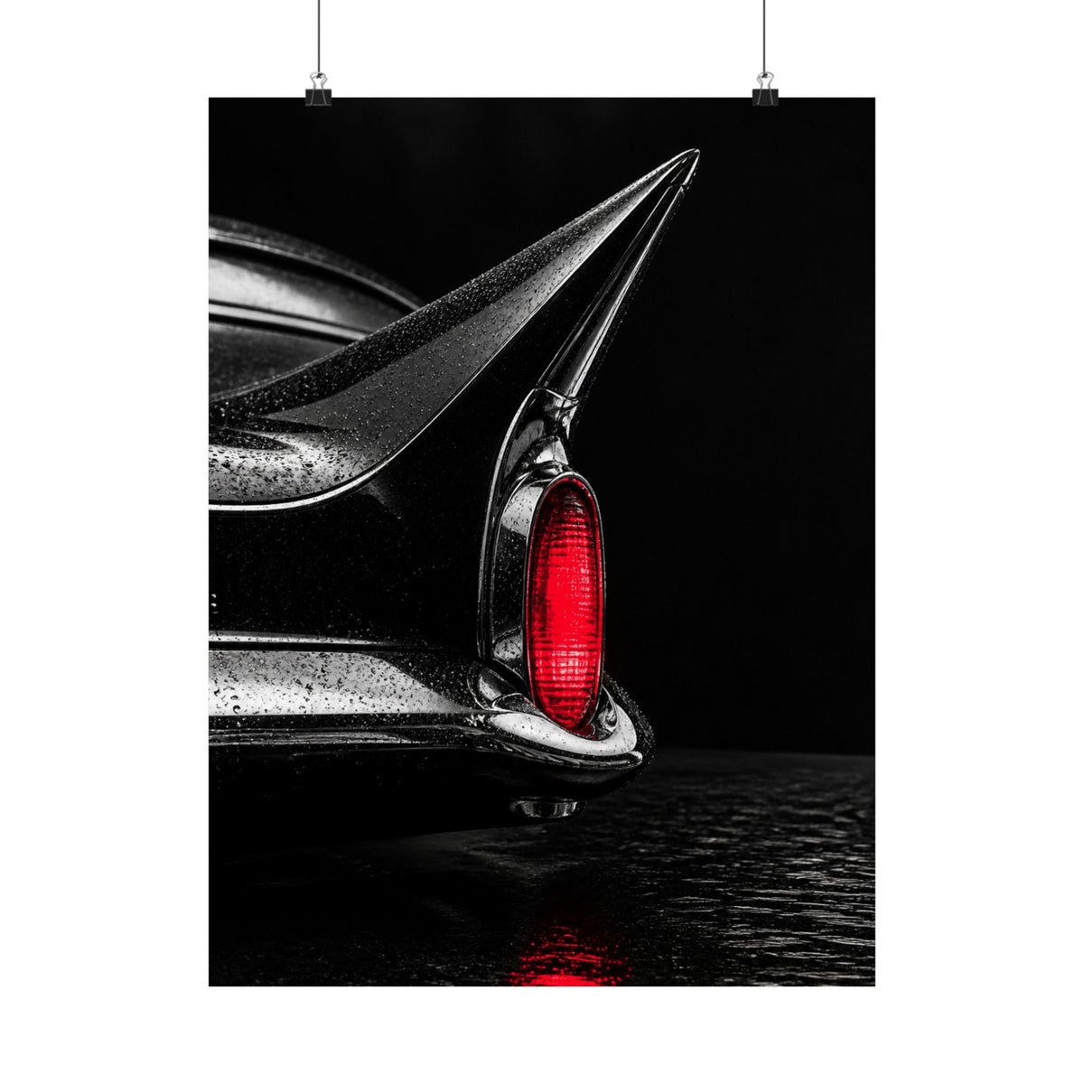 Ruby Tail - Classic Car Wall Art | Matte Poster