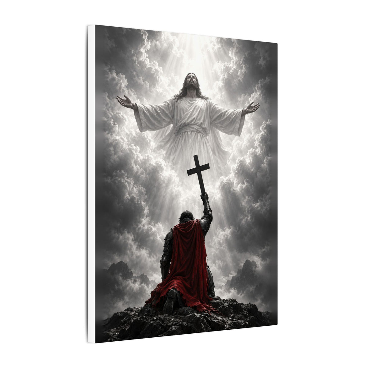 Jesus and the Warrior - Christian Wall Art | Canvas