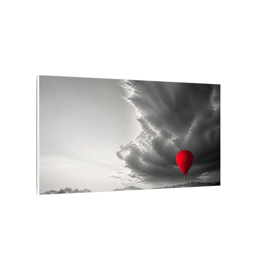 Red Balloon - Over the Bed Wall Art | Canvas (Panoramic)