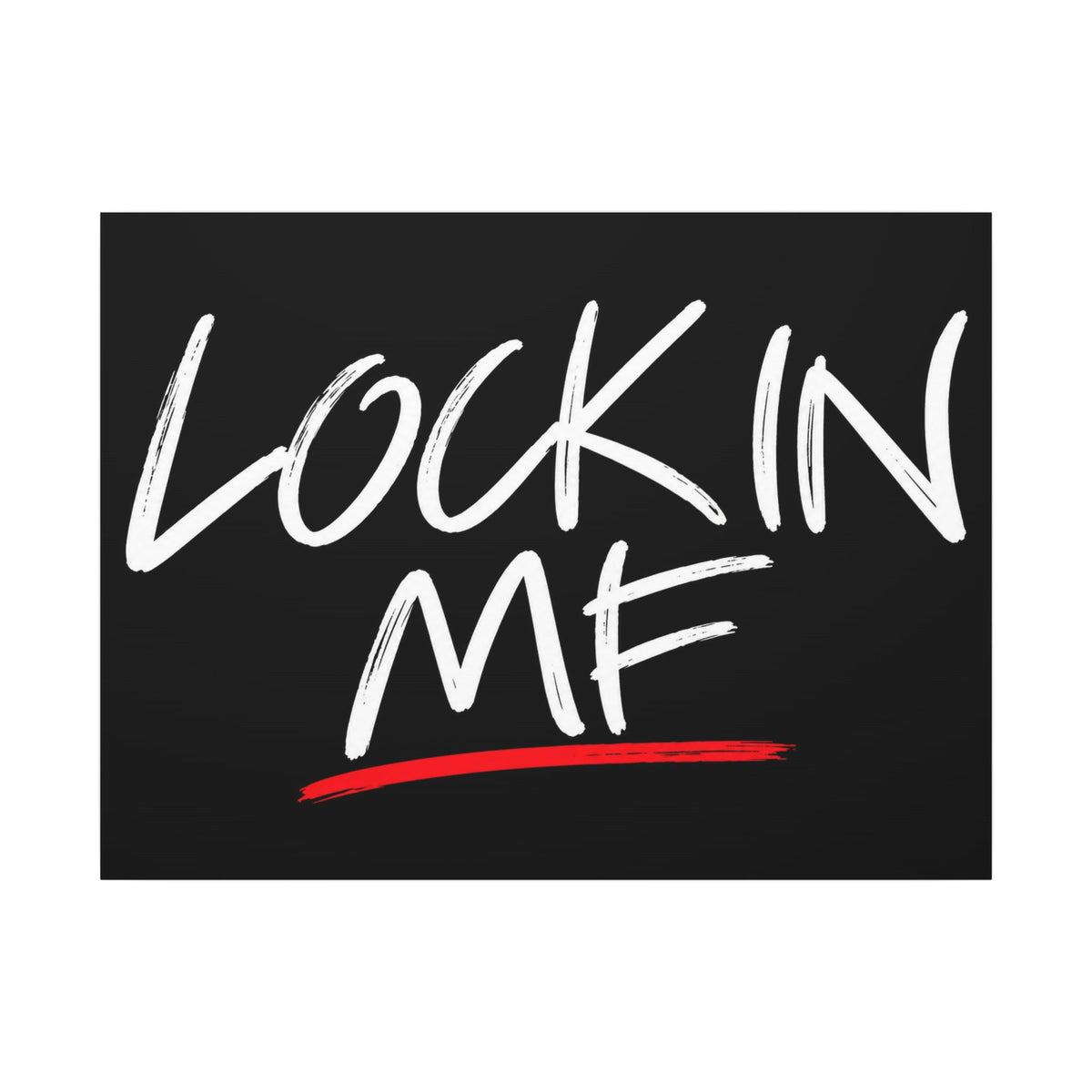 Lock In - Motivational Wall Art | Canvas (Landscape)