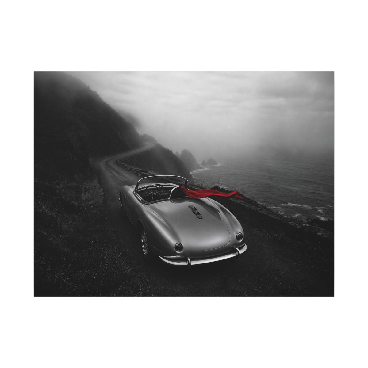 Coastal Roadster - Classic Car Wall Art | Canvas (Landscape)