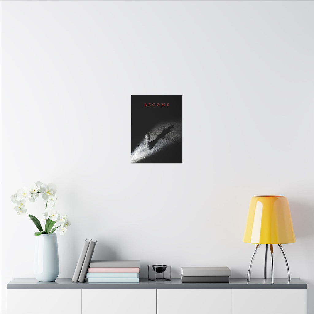 Become - Chess King Shadow Wall Art | Canvas