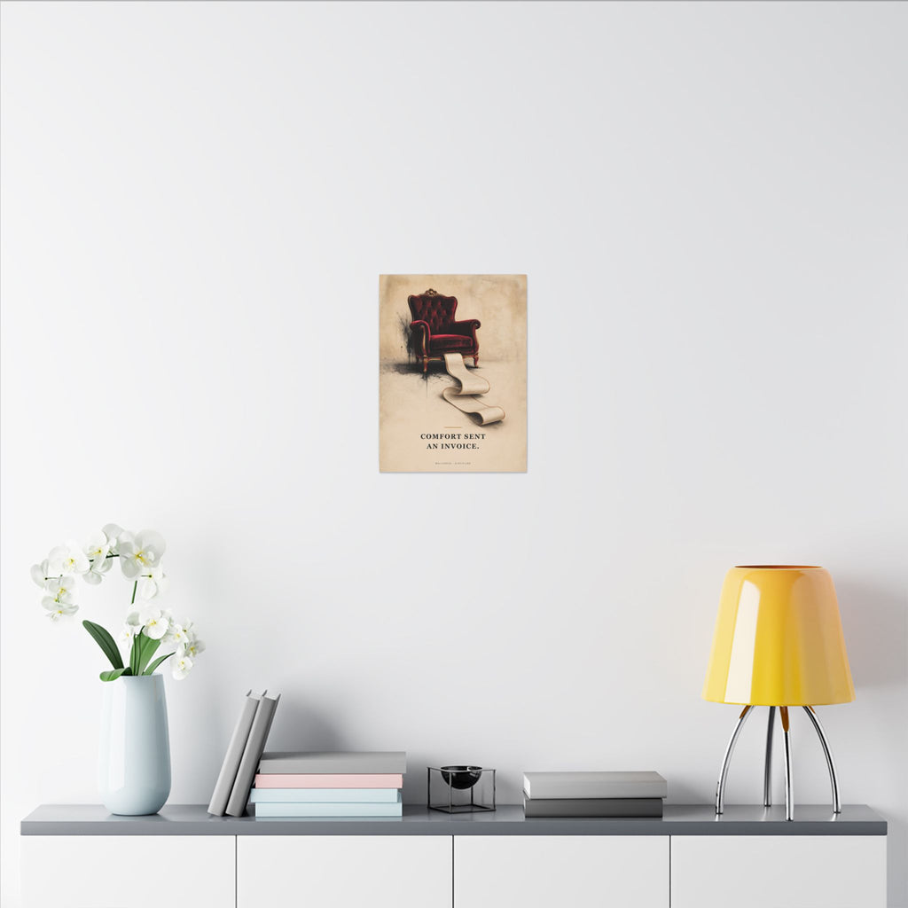 Comfort Sent an Invoice - Funny Wall Art | Canvas