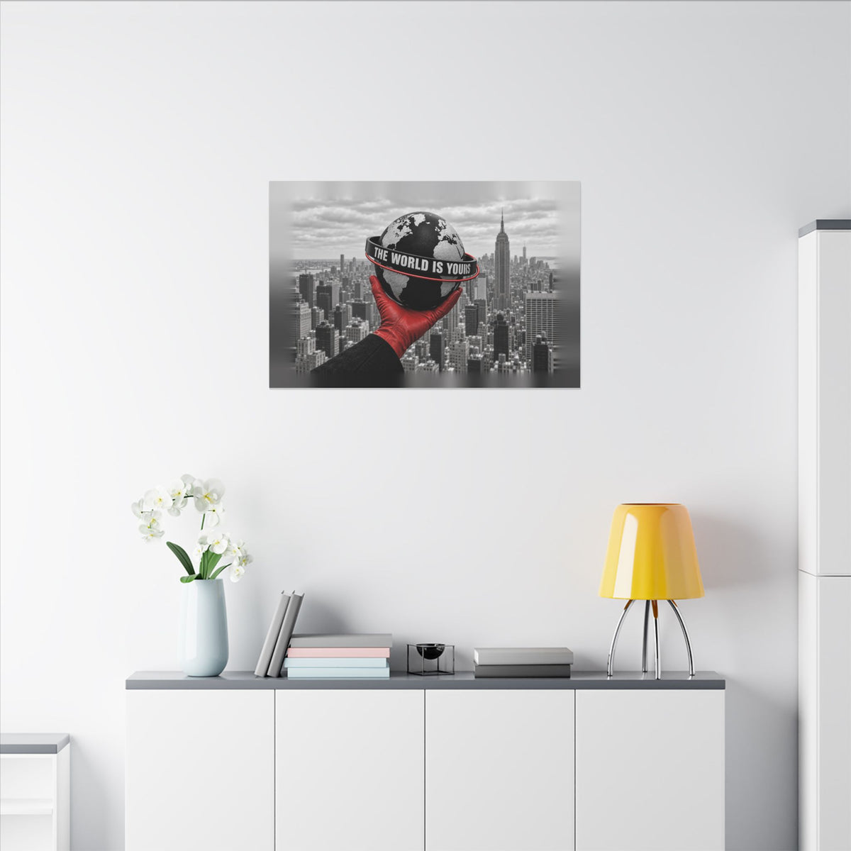The World Is Yours - Money Wall Art | Canvas (Landscape)