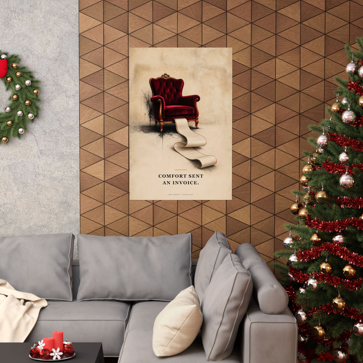 Comfort Sent an Invoice - Funny Wall Art | Matte Poster