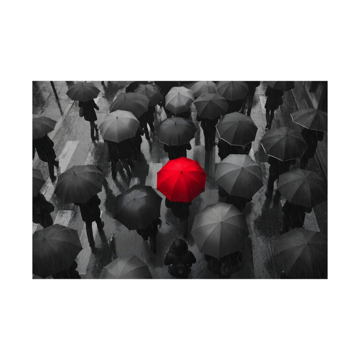 One in the Crowd - Office Wall Art | Matte Poster (Landscape)