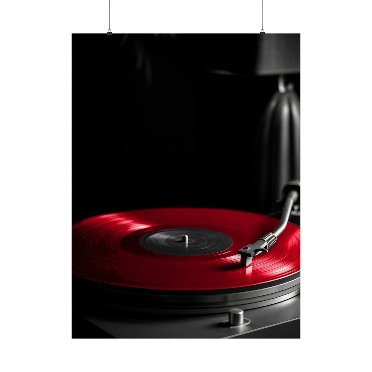 Red Vinyl - Mens Office Wall Art | Matte Poster