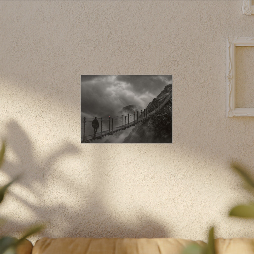 Cross What Scares You - Bedroom Art Prints | Canvas (Landscape)