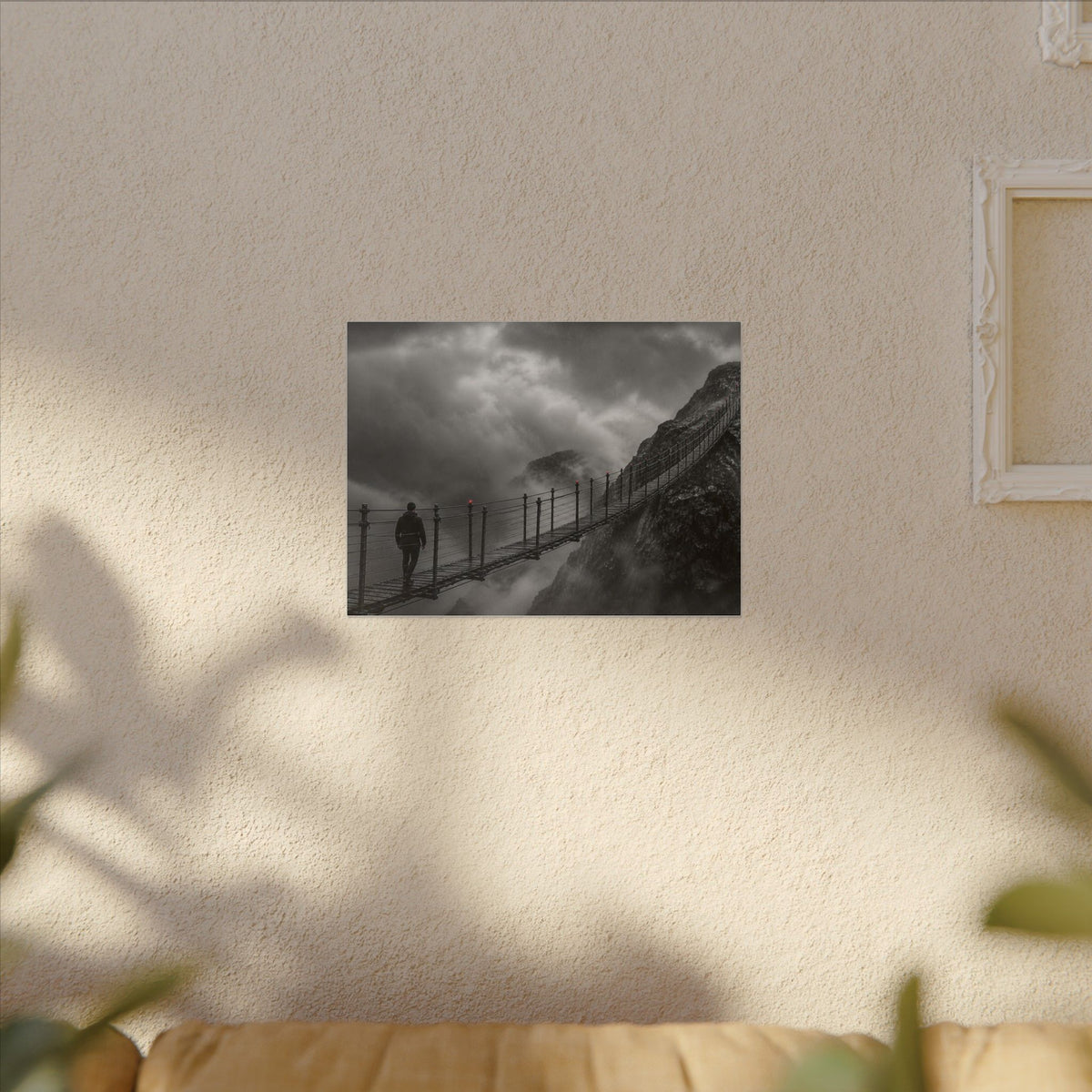 Cross What Scares You - Bedroom Art Prints | Canvas (Landscape)