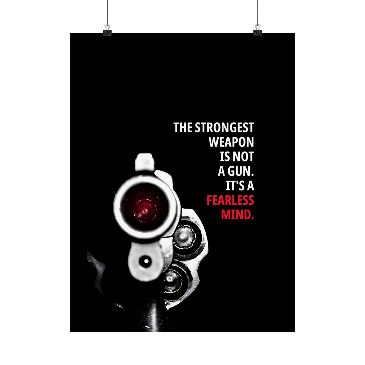 A Fearless Mind - Mindset Wall Art | Matte Poster