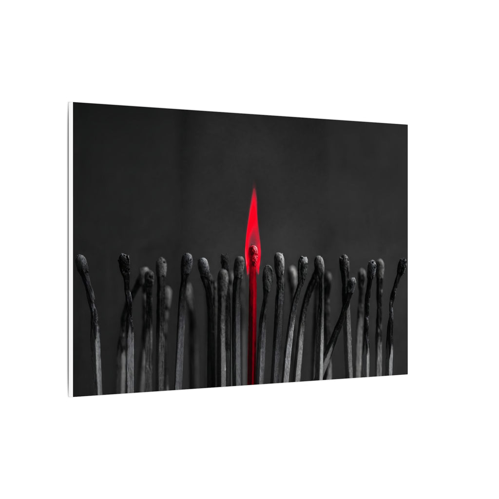 The One Still Burning - Office Wall Art For Men | Canvas (Landscape)