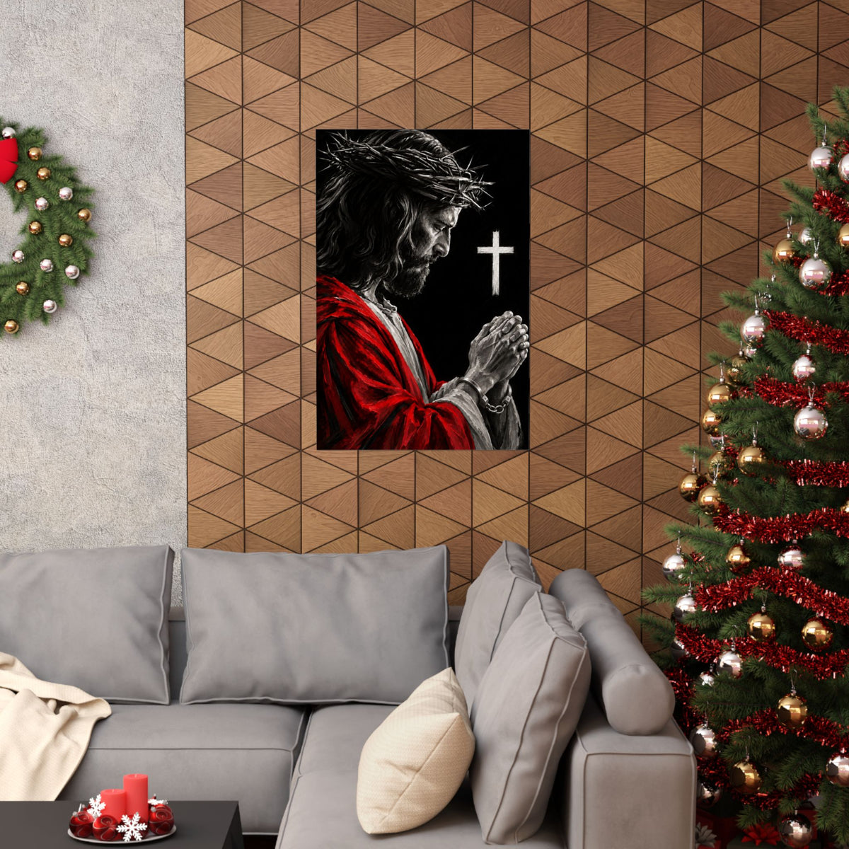 Praying Jesus - Christian Wall Art | Matte Poster