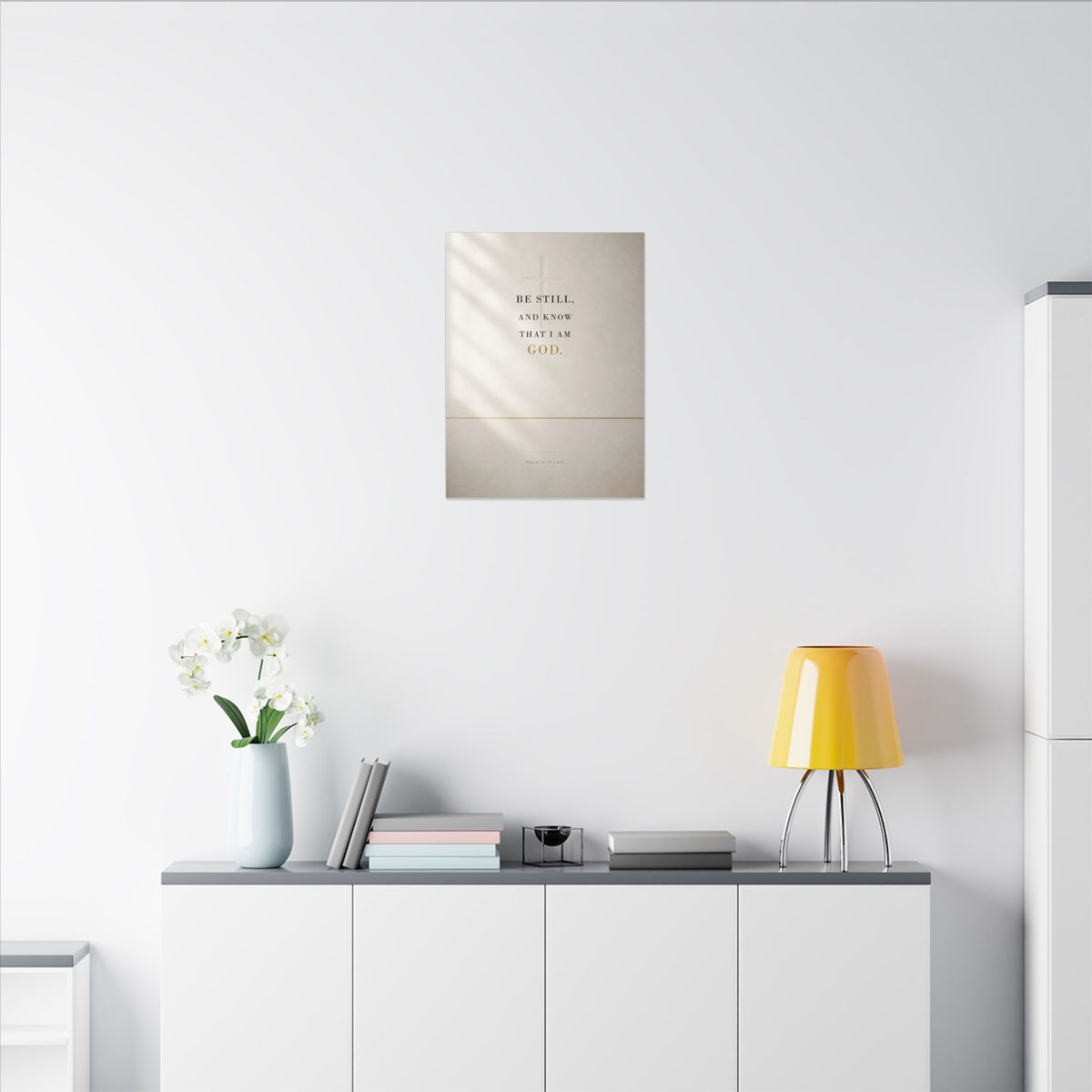 Be Still - Psalm 46:10 Bible Verse Wall Art | Canvas